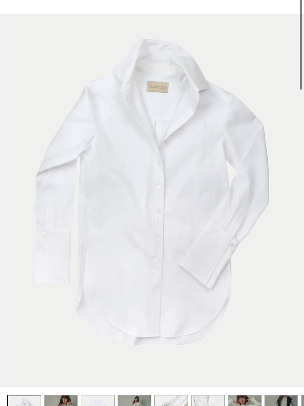 Classic Six Ny Donna Button-Down Shirt In White, Size 0, Great Condition